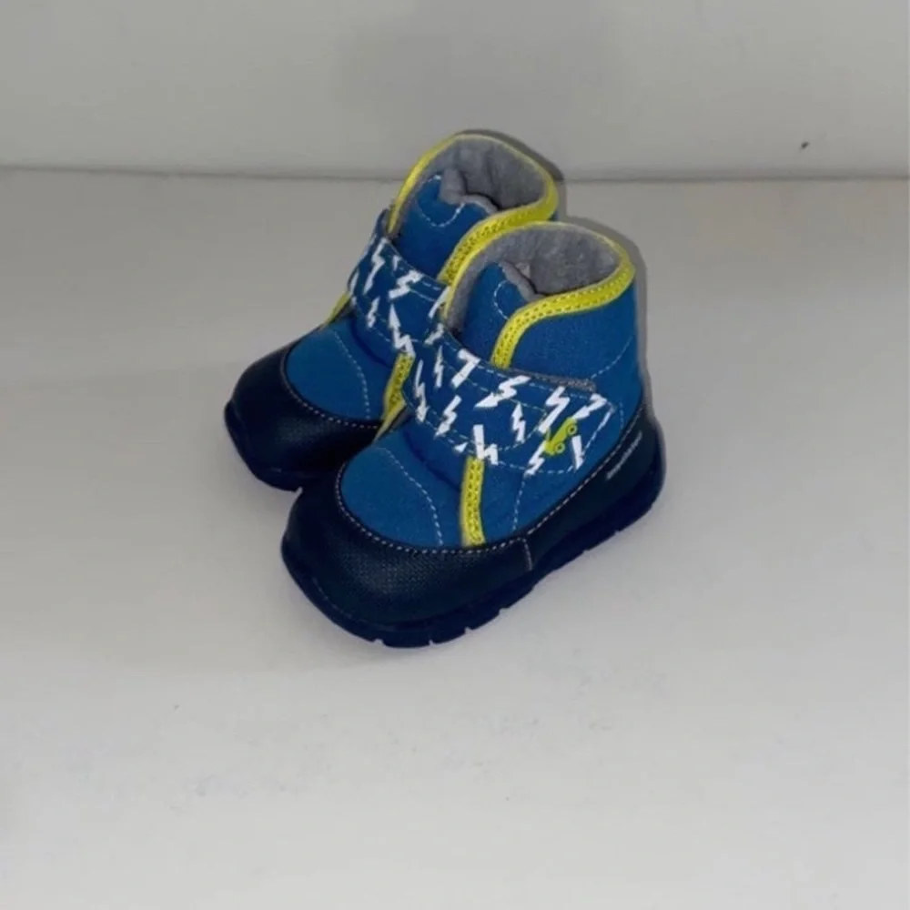 See Kai Run Baby Boy’s Blake Boots Size 5 Shoe Insulated Booties Blue NEW_3